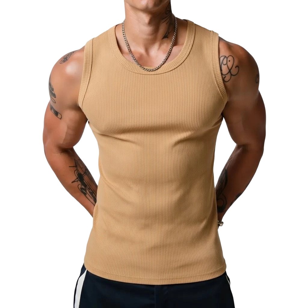 đź’ťđź’ťMen's Wide Strap Ribbed Tank Top