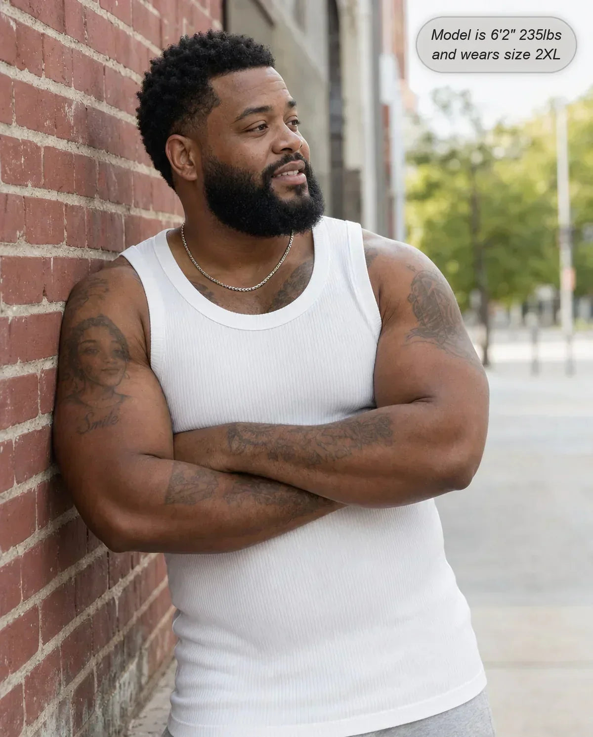đź’ťđź’ťMen's Wide Strap Ribbed Tank Top