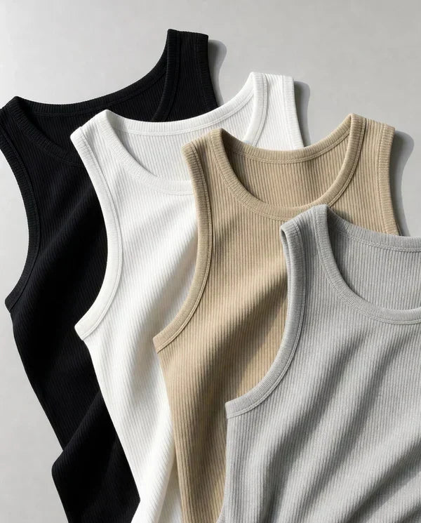đź’ťđź’ťMen's Wide Strap Ribbed Tank Top