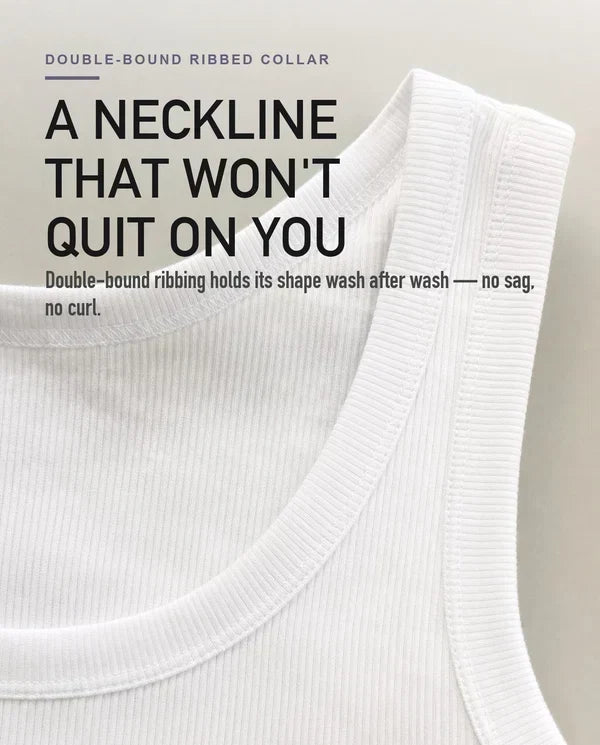 đź’ťđź’ťMen's Wide Strap Ribbed Tank Top