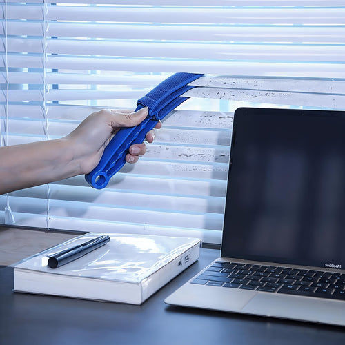 Window Blind Cleaner Brush with 2 Washable Microfiber Sleeves