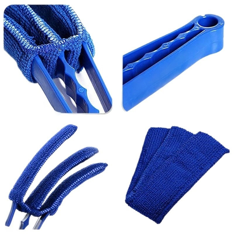 Window Blind Cleaner Brush with 2 Washable Microfiber Sleeves