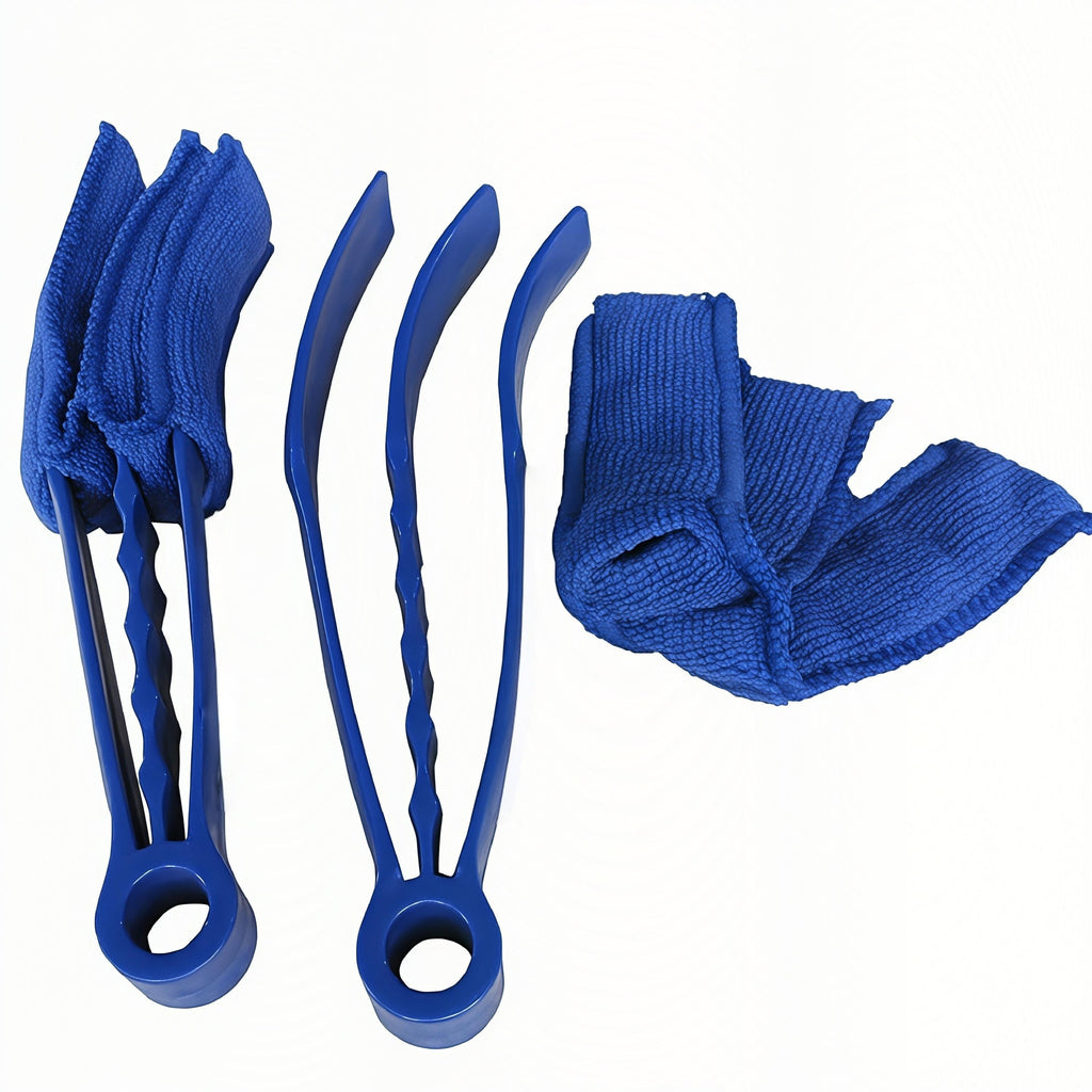Window Blind Cleaner Brush with 2 Washable Microfiber Sleeves