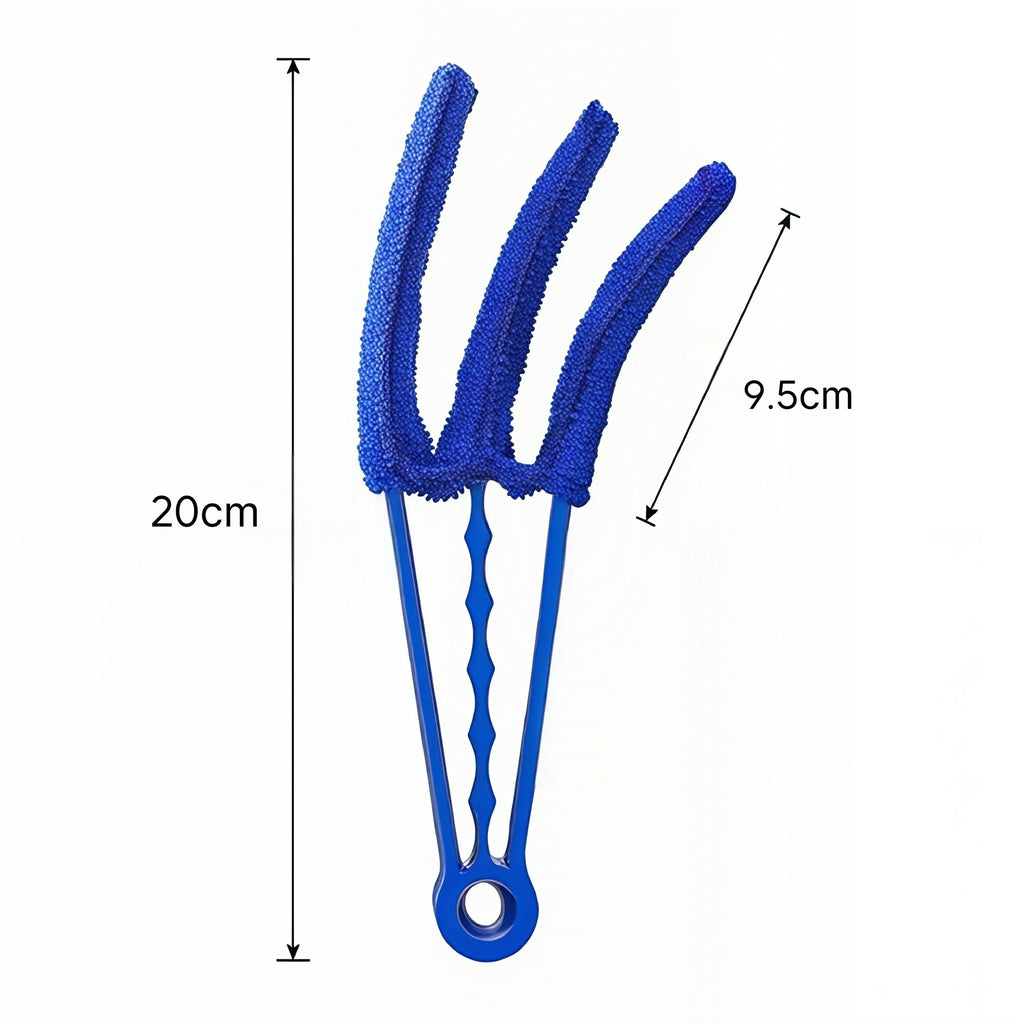 Window Blind Cleaner Brush with 2 Washable Microfiber Sleeves