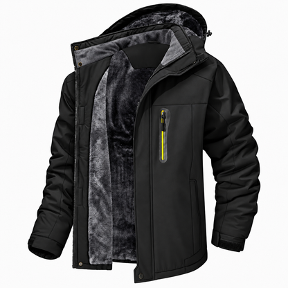 Men's Fleece-Lined Waterproof-Resistant Outdoor Jacket