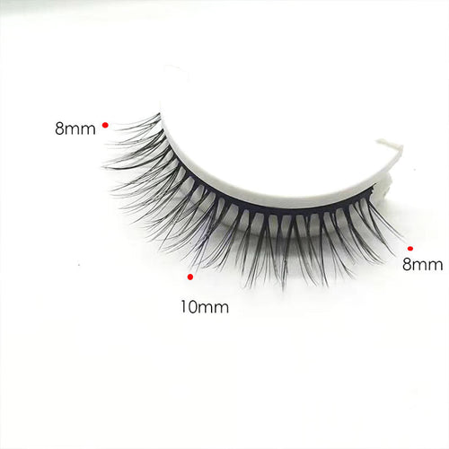 🌺Glue-Free Self-Adhesive Lashes – 3-Second, Natural & Reusable