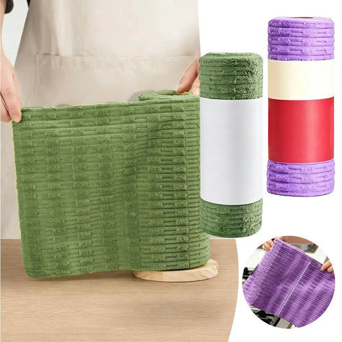 Tear Off Cleaning Cloth Roll High Absorbent Washable Cleaning Wipes Reusable Multipurpose Durable Cloth Towels for Kitchen Household Worksite