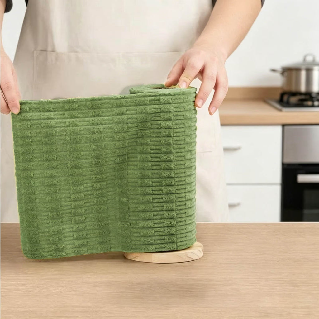 Tear Off Cleaning Cloth Roll High Absorbent Washable Cleaning Wipes Reusable Multipurpose Durable Cloth Towels for Kitchen Household Worksite